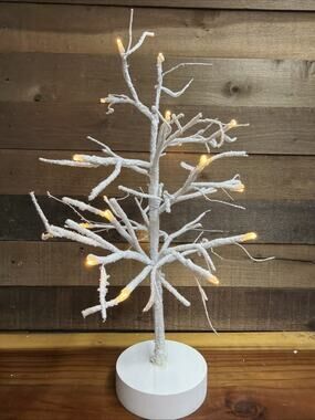 Decorative 24" LED Snow Tree Bendable Branches